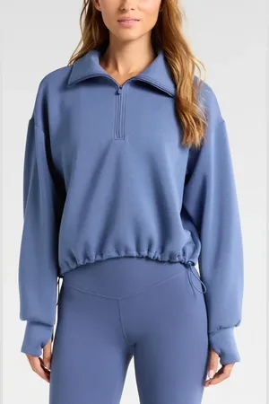 Zella Soft Modal Blend Half Zip Pullover in at Nordstrom, Size X-Large