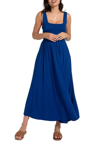 Séraphine Sleeveless Fit & Flare Knit Maternity Dress in at Nordstrom, Size 6