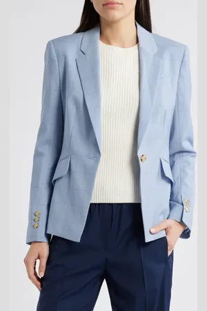 HUGO BOSS Jia Windopane Plaid Jacket in at Nordstrom, Size 8