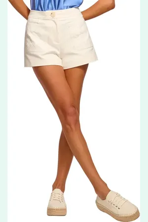 Ramy Brook Tamika Woven Patch Pocket Cotton Blend Shorts in at Nordstrom, Size 0
