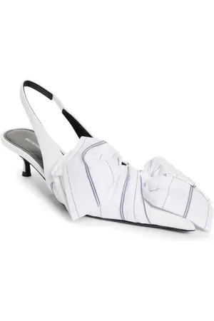 Balenciaga Pointed Toe Kitten Heel Slingback Pump in at Nordstrom, Size 5Us