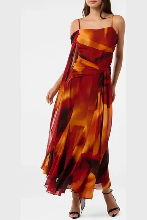 EVER NEW Leyla Abstract Print Maxi Dress in at Nordstrom, Size 4