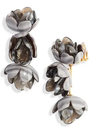 Lele Sadoughi Rose Petal Triple Drop Clip-On Earrings in at Nordstrom