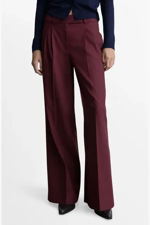 MANGO Pleated Wide Leg Pants in at Nordstrom, Size 6