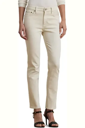 Ralph Lauren High Waist Straight Leg Ankle Jeans in at Nordstrom, Size 18
