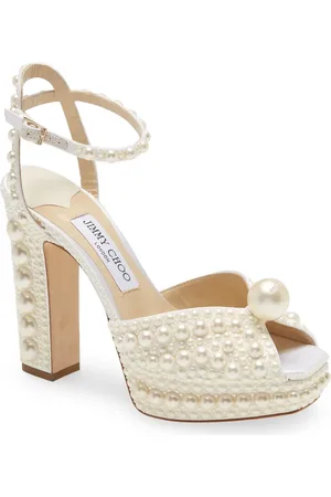 Jimmy Choo Sacaria Embellished Platform Sandal in at Nordstrom, Size 12Us