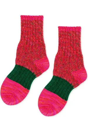 hansel from basel Pixie Dapple Cotton & Wool Blend Crew Socks in at Nordstrom