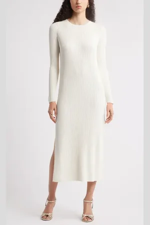 Nordstrom Long Sleeve Midi Sweater Dress in at , Size X-Large