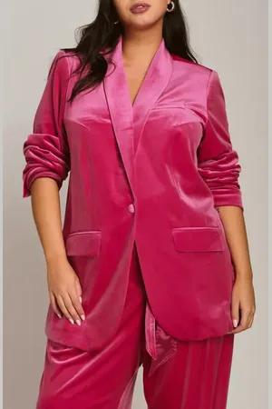 UNIVERSAL STANDARD Rio Velvet Blazer in at Nordstrom, Size 2Xl