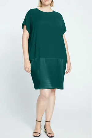 UNIVERSAL STANDARD Avenir Double Luxe Crepe Dress in at Nordstrom, Size 3Xl