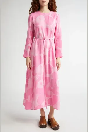 Marimekko Kaverus Unillo Floral Long Sleeve Dress in at Nordstrom, Size 6 Us