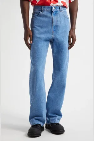 Marni Stonewashed Oragnic Cotton Wide Leg Jeans in at Nordstrom, Size 30