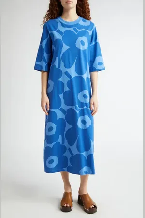 Marimekko Midia Unikko Relaxed Fit Cotton T-Shirt Dress in at Nordstrom, Size X-Small