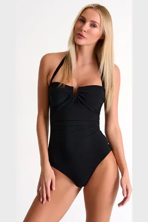 Shan Rahimkhan Classic Bandeau One-Piece Swimsuit in at Nordstrom, Size 8