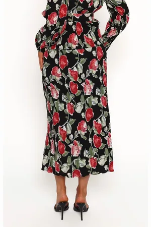 Petal & Pup Minelli Floral Midi Skirt in at Nordstrom, Size Medium