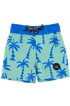 Feather 4 Arrow Wavy Palm Board Shorts in at Nordstrom, Size 6-12M