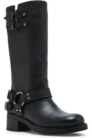 Steve Madden Astor Knee High Moto Boot in at Nordstrom, Size 6