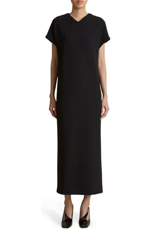 Khaite Webster Dolman Sleeve Satin Dress in at Nordstrom, Size 8
