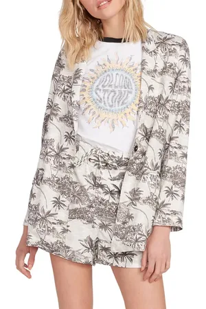 Volcom Vacay Me Print Blazer in at Nordstrom, Size Large