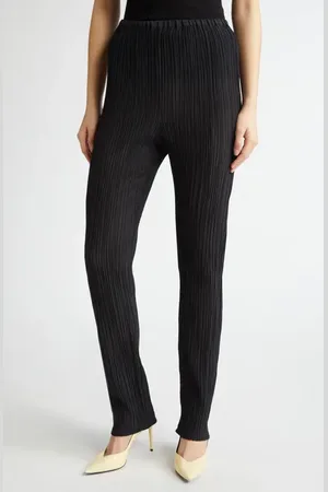 BITE Parchment Pleated Cotton & Silk Pants in at Nordstrom, Size 6 Us