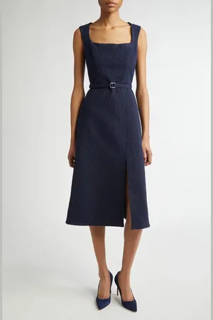 EMILIA WICKSTEAD Pinah Belted Cotton Blend Boucl?? Dress in at Nordstrom, Size 8 Us