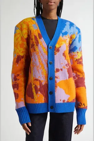 House of Aama Sunray Wool Cardigan in at Nordstrom, Size X-Large