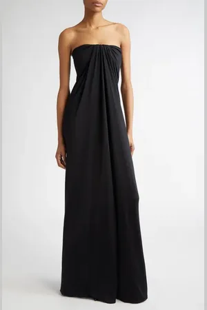 Salvatore Ferragamo Strapless Draped Jersey Gown in at Nordstrom, Size 12 Us