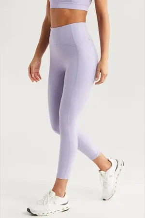 Zella Studio Luxe High Waist Pocket 7/8 Leggings in at Nordstrom, Size X-Small