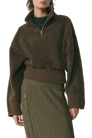 MANGO Faux Shearling Pullover in at Nordstrom, Size Small