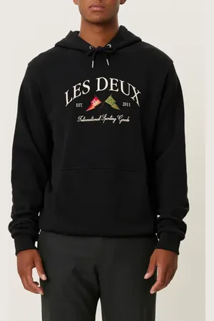 Les Deux Ivy League Embroidered Hoodie in at Nordstrom, Size Medium