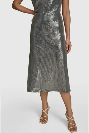 Donna Karan Sequin Mesh Skirt in at Nordstrom, Size 10