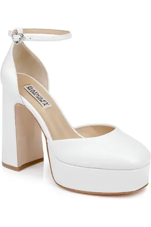 Badgley Mischka Jayda II Ankle Strap Platform Pump in at Nordstrom, Size 6.5