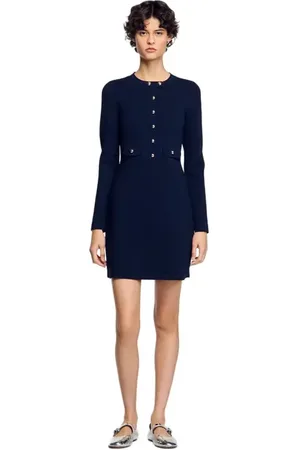Sandro Mini button-up knit dress in at Nordstrom, Size 36 Eu
