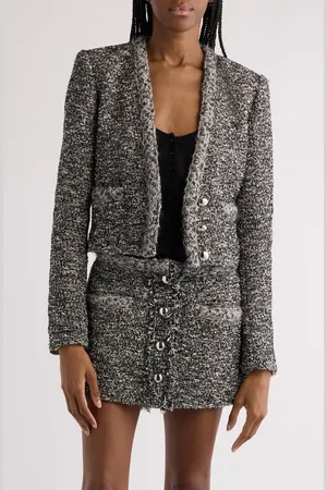 Isabel Marant Gwendoline Tweed Crop Jacket in at Nordstrom, Size 8 Us