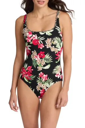 Tommy Bahama Lily Cat Reversible Lace-Up One-Piece Swimsuit in at Nordstrom, Size 4