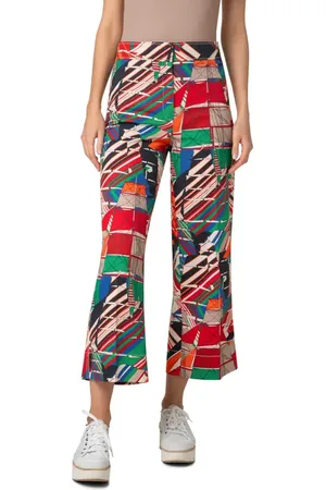AKRIS Chieko Sea Clipper Print Crop Wide Leg Jeans in at Nordstrom, Size 8