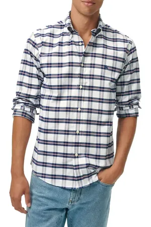 Brooks Brothers Non-Iron Plaid Cotton Stretch Oxford Cloth Button-Down Shirt in at Nordstrom, Size Small