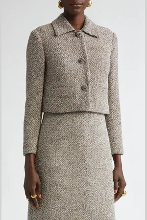 ST. JOHN Metallic Eyelash Tweed Jacket in at Nordstrom, Size 12