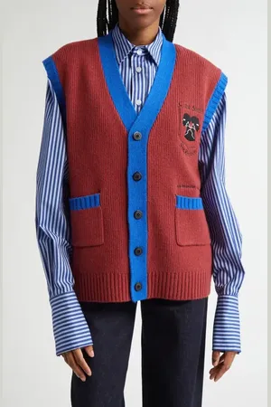 House of Aama Sunray Wool Sweater Vest in at Nordstrom, Size X-Small