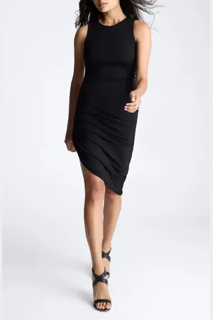 Kenneth Cole Sandra Side Ruched Asymmetric Body-Con Dress in at Nordstrom, Size X-Small