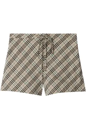 Burberry Check Cotton Pyjama Shorts in at Nordstrom, Size 10