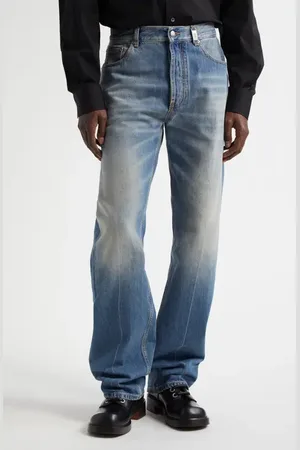 Alexander McQueen Skull Straight Leg Jeans in at Nordstrom, Size 38 Us