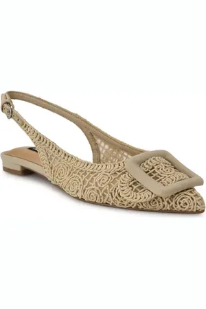 Nine West Jasser Pointed Toe Slingback Flat in at Nordstrom, Size 7