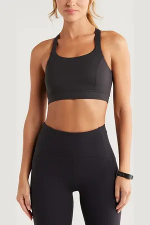 Zella Studio Luxe Lite Court Sports Bra in at Nordstrom, Size Medium