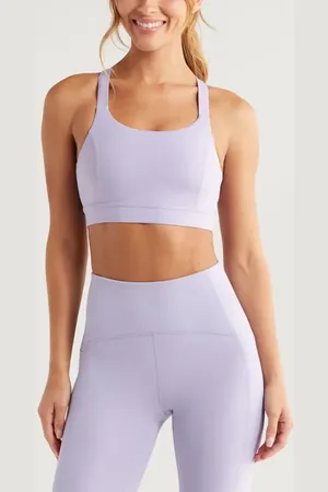 Zella Studio Luxe Lite Court Sports Bra in at Nordstrom, Size Large
