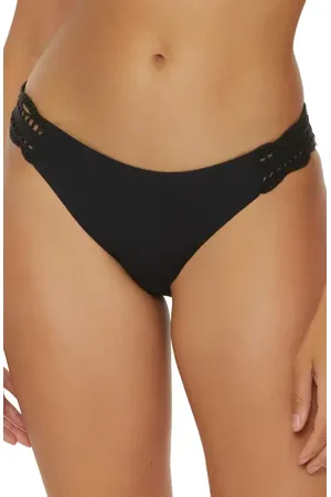BECCA Colette American Crochet Trim Bikini Bottoms in at Nordstrom, Size X-Large