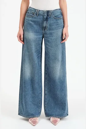 Danny Daze The Kickback High Waist Wide Leg Jeans in at Nordstrom, Size 31