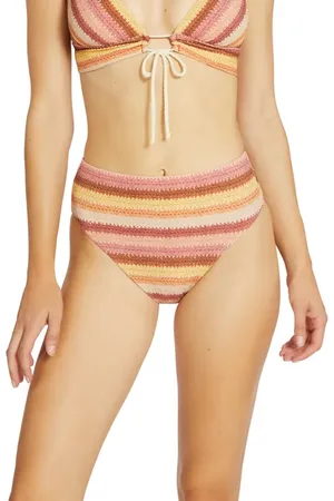 Robin Piccone Lyra High Waist Bikini Bottoms in at Nordstrom, Size Small