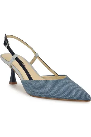 Nine West Rhonda Slingback Pointed Toe Kitten Heel Pump in at Nordstrom, Size 9.5