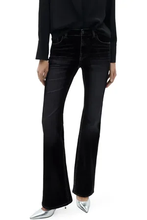 MANGO Low Rise Flare Leg Jeans in at Nordstrom, Size 4